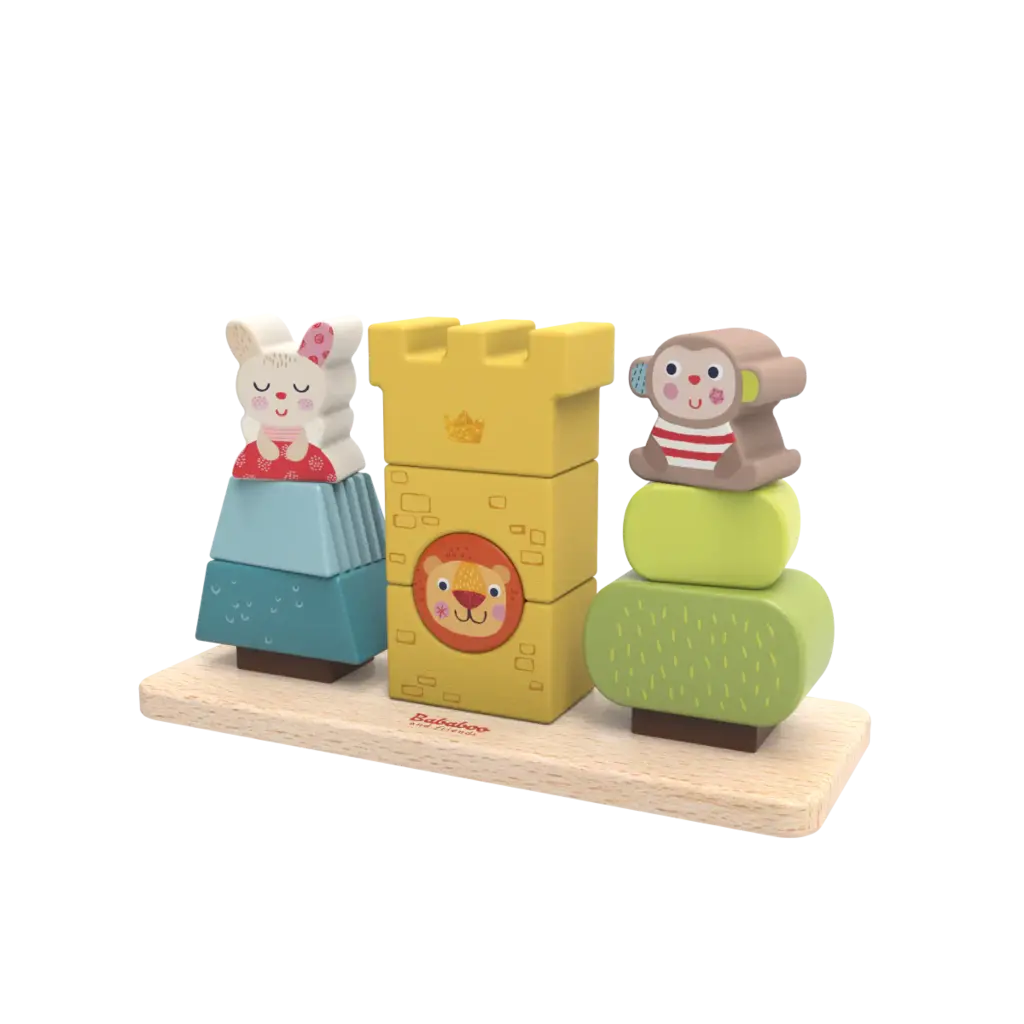 BABABOO AND FRIENDS Tower House Stacking Game