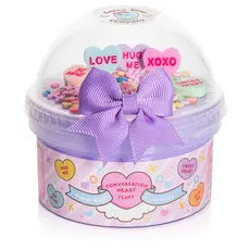 KAWAII SLIME COMPANY Conversation Heart Fluff Slime