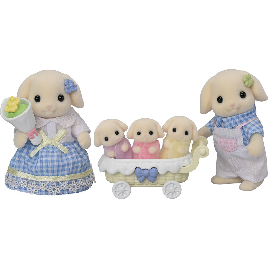 EPOCH EVERLASTING PLAY CC Flora Rabbit Family