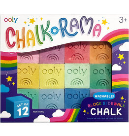 OOLY Chalk-O-Rama Block Sidewalk Chalk 12 pk