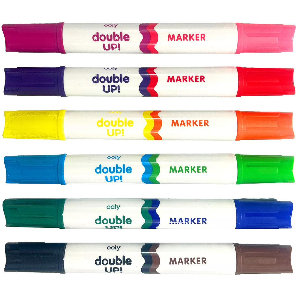 OOLY Double Up! Double-Ended Markers 6 pk