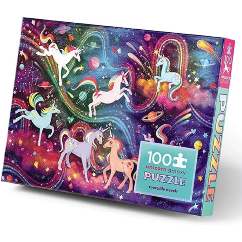 CROCODILE CREEK Unicorn Galaxy Holographic Puzzle 100 pc.