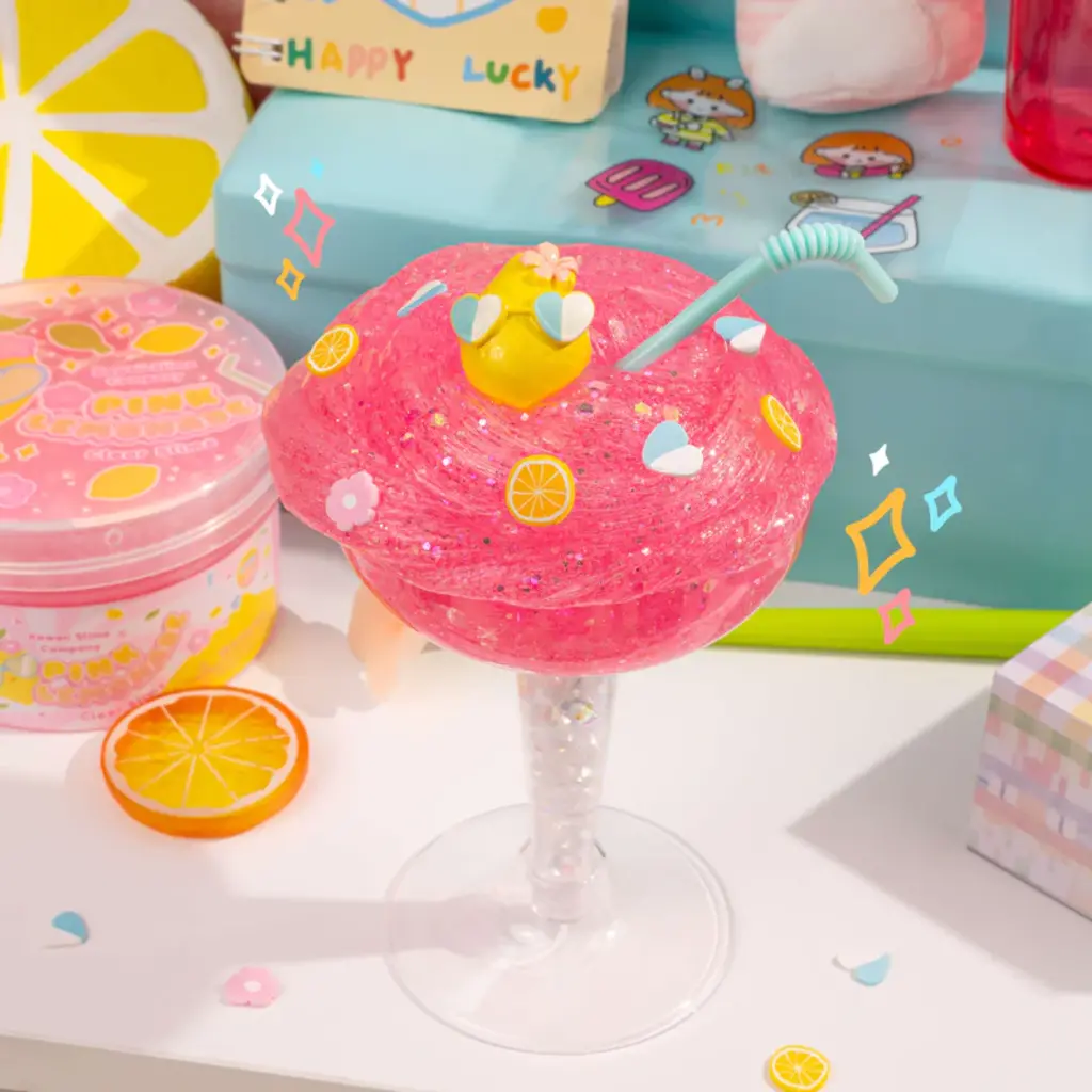 KAWAII SLIME COMPANY Pink Lemonade Clear Slime
