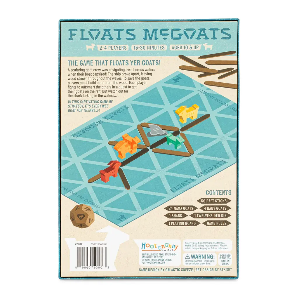 HOOTENANNY GAMES Floats McGoats Game 10+