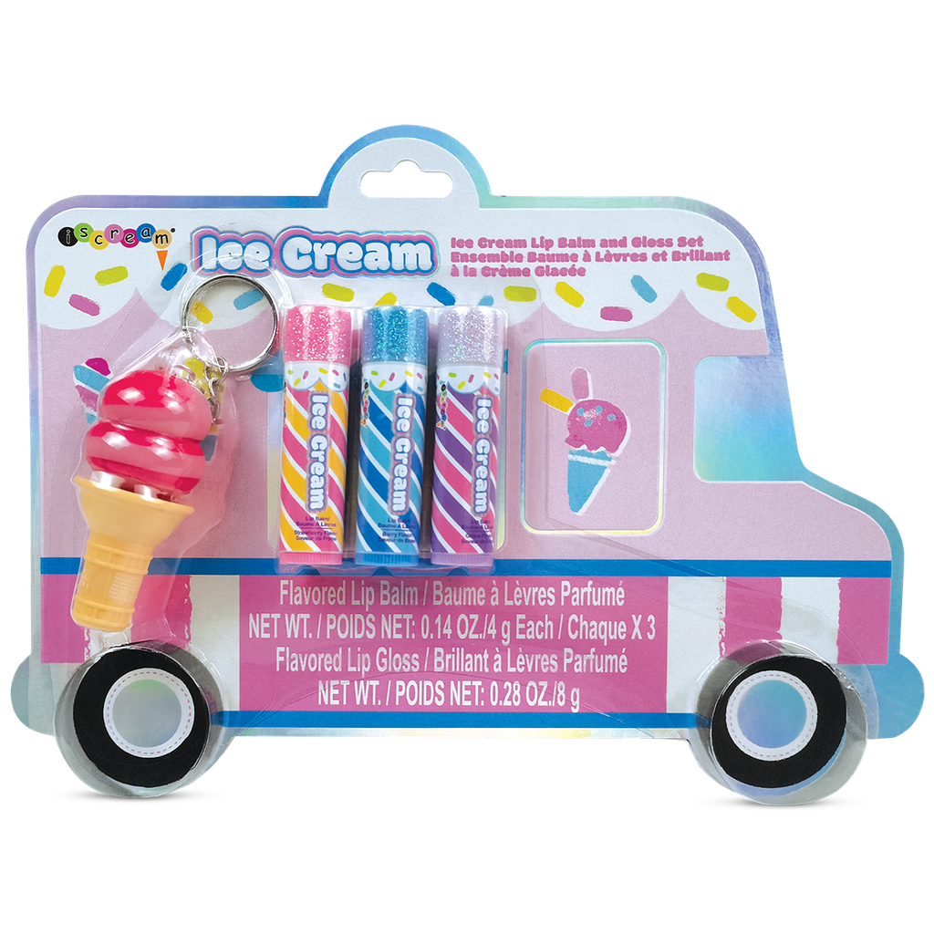 ISCREAM Ice Cream Truck Lip Balm and Lip Gloss Set