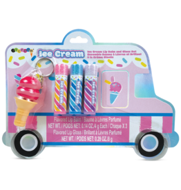 ISCREAM Ice Cream Truck Lip Balm and Lip Gloss Set