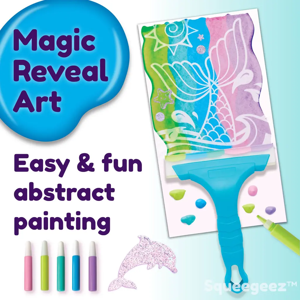 CREATIVITY FOR KIDS Squeegeez Magic Reveal Art Mermaid