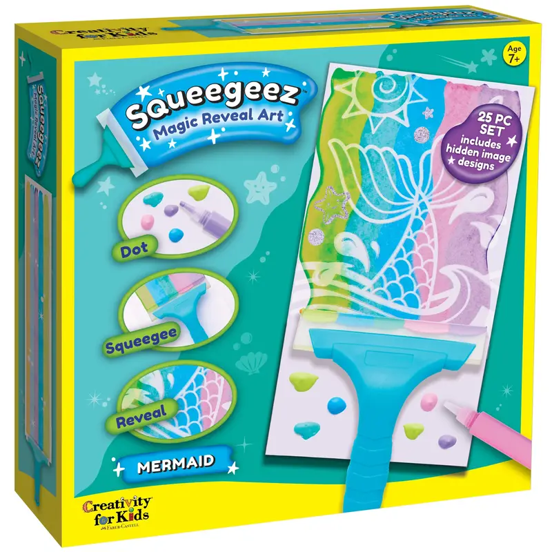 CREATIVITY FOR KIDS Squeegeez Magic Reveal Art Mermaid