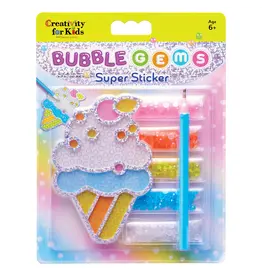 CREATIVITY FOR KIDS Bubble Gems Super Sticker Ice Cream
