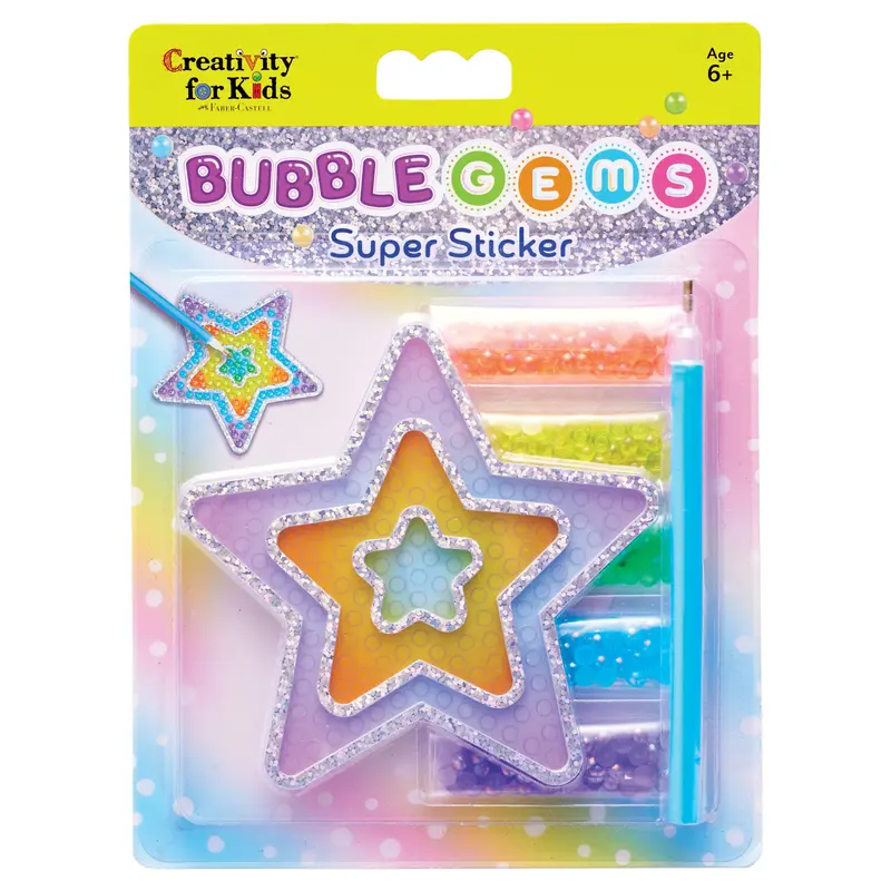 CREATIVITY FOR KIDS Bubble Gems Super Sticker Star