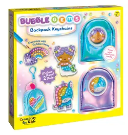 CREATIVITY FOR KIDS Bubble Gems Backpack Keychains