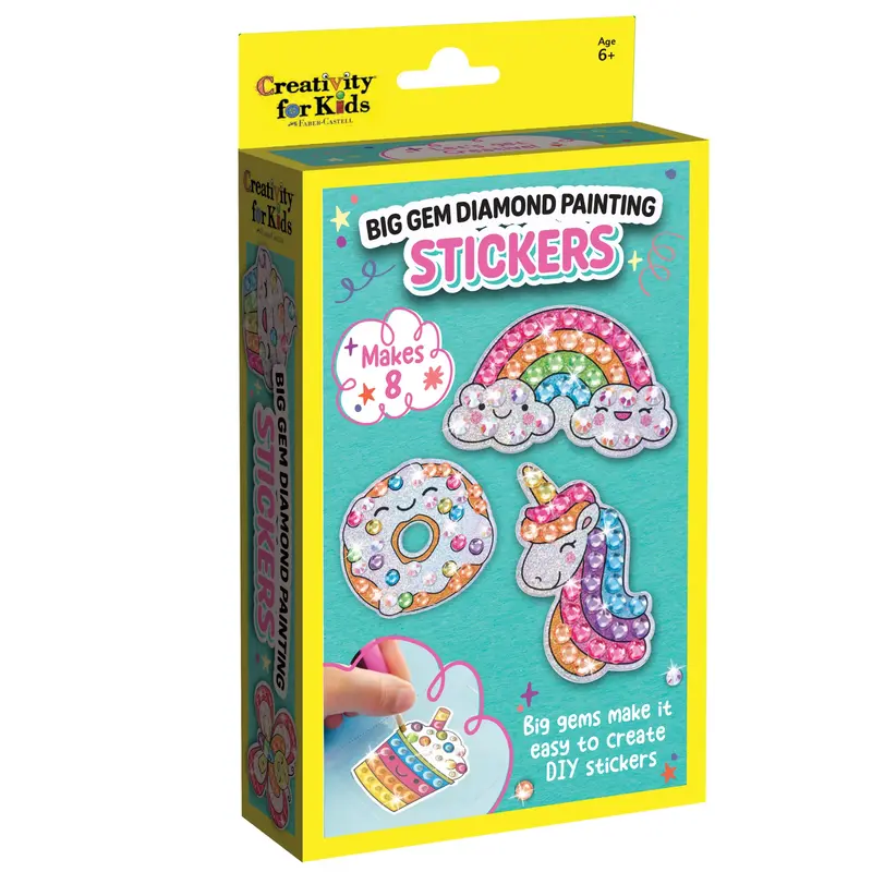 CREATIVITY FOR KIDS Big Gem Diamond Painting Stickers Mini Kit