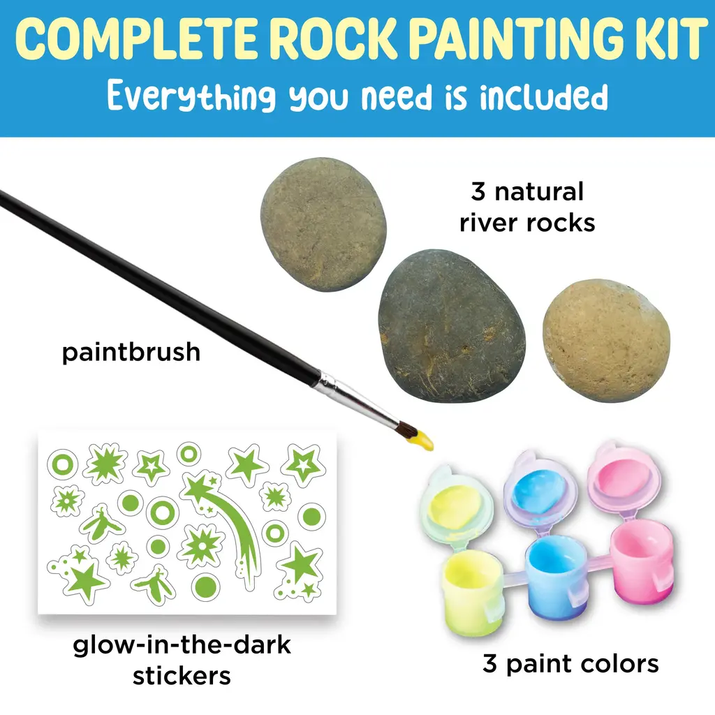 CREATIVITY FOR KIDS Glow In The Dark Rocks Mini Kit