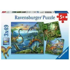 RAVENSBURGER Dinosaur Fascination 3 x 49 pc