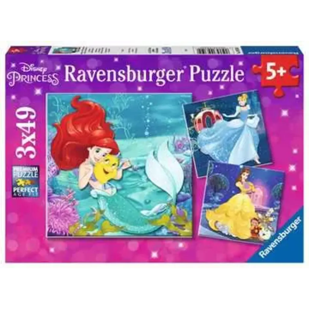 RAVENSBURGER Princess Adventure  3 x 49 pc