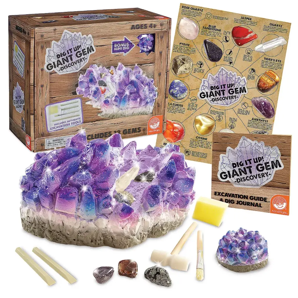 MINDWARE Dig It Up!: Giant Gem Discovery
