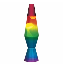 SCHYLLING Lava Lamp 11.5" Rainbow Tricolor & White
