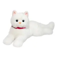DOUGLAS CUDDLE TOYS Alba White Cat DLux 15"