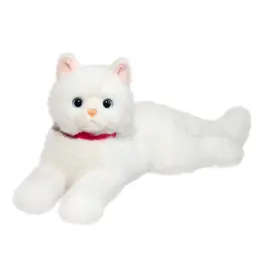 DOUGLAS CUDDLE TOYS Alba White Cat DLux 15"