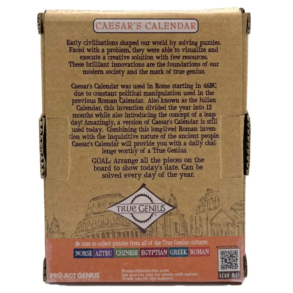 PROJECT GENIUS (RECENT TOY) Caesar's Calendar 8+