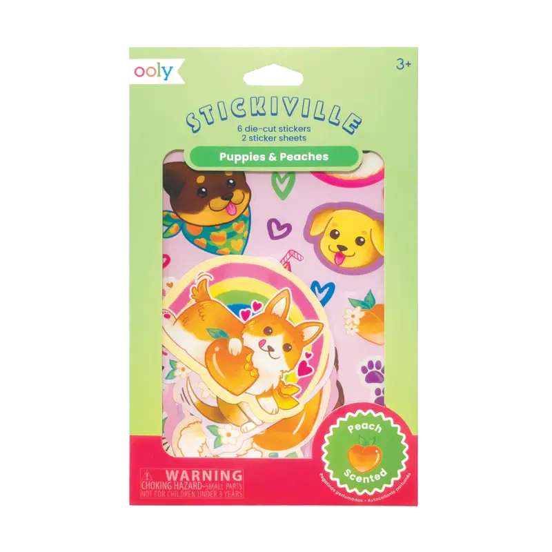 OOLY Scented Stickers Puppies & Peaches