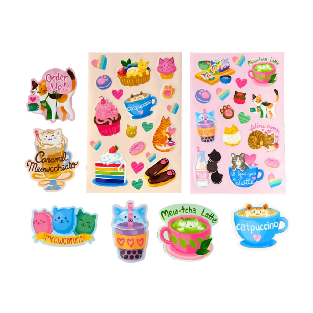 OOLY Scented Stickers Cat Cafe
