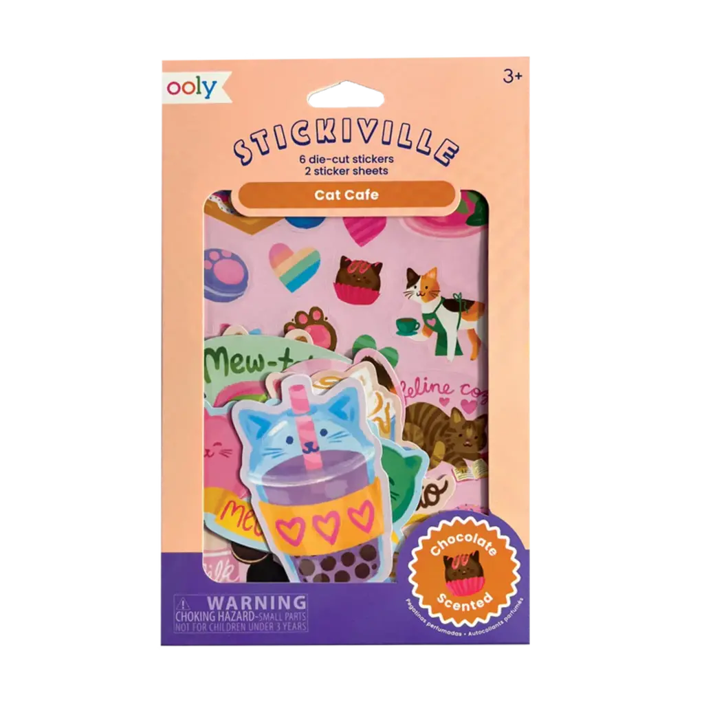 OOLY Scented Stickers Cat Cafe