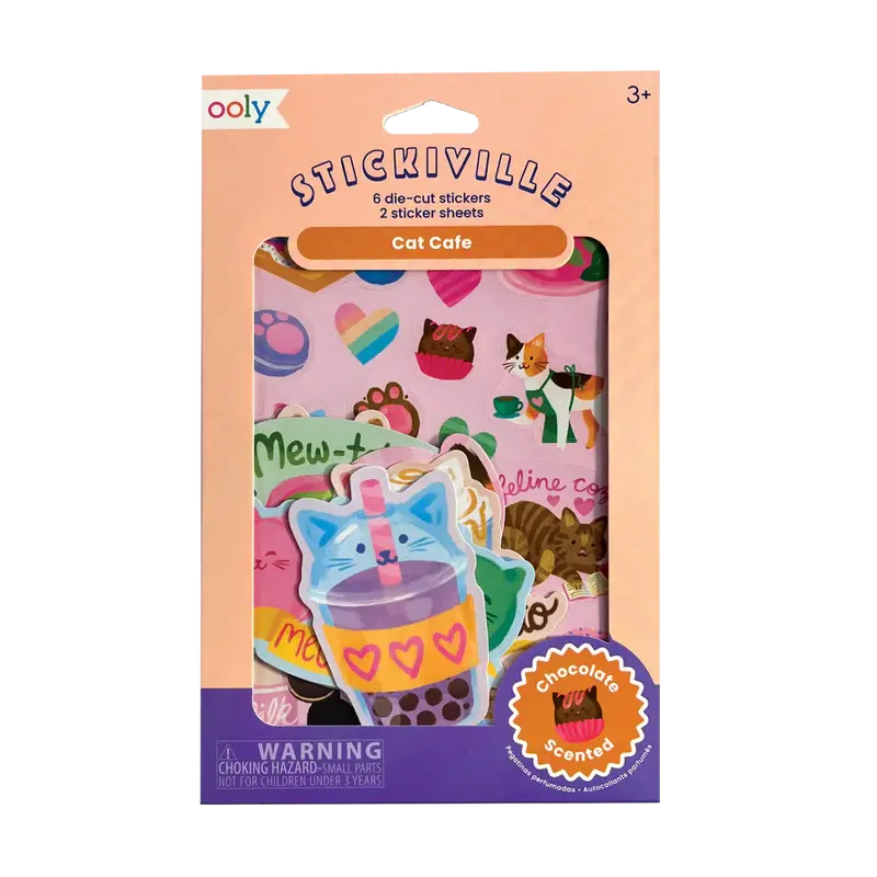 OOLY Scented Stickers Cat Cafe
