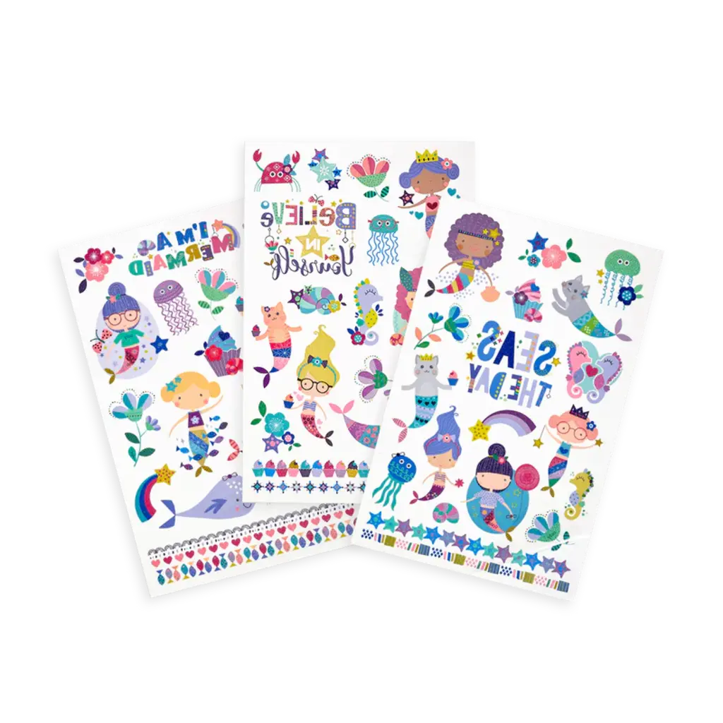 OOLY Temporary Tattoos- Mermaid Magic