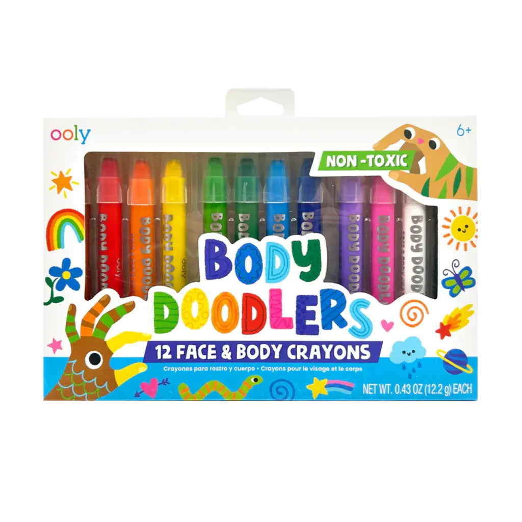 OOLY Body Doodlers Face & Body Crayons