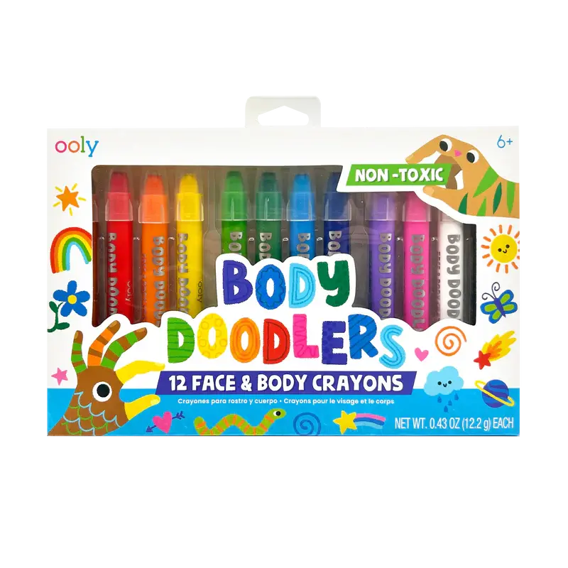 OOLY Body Doodlers Face & Body Crayons