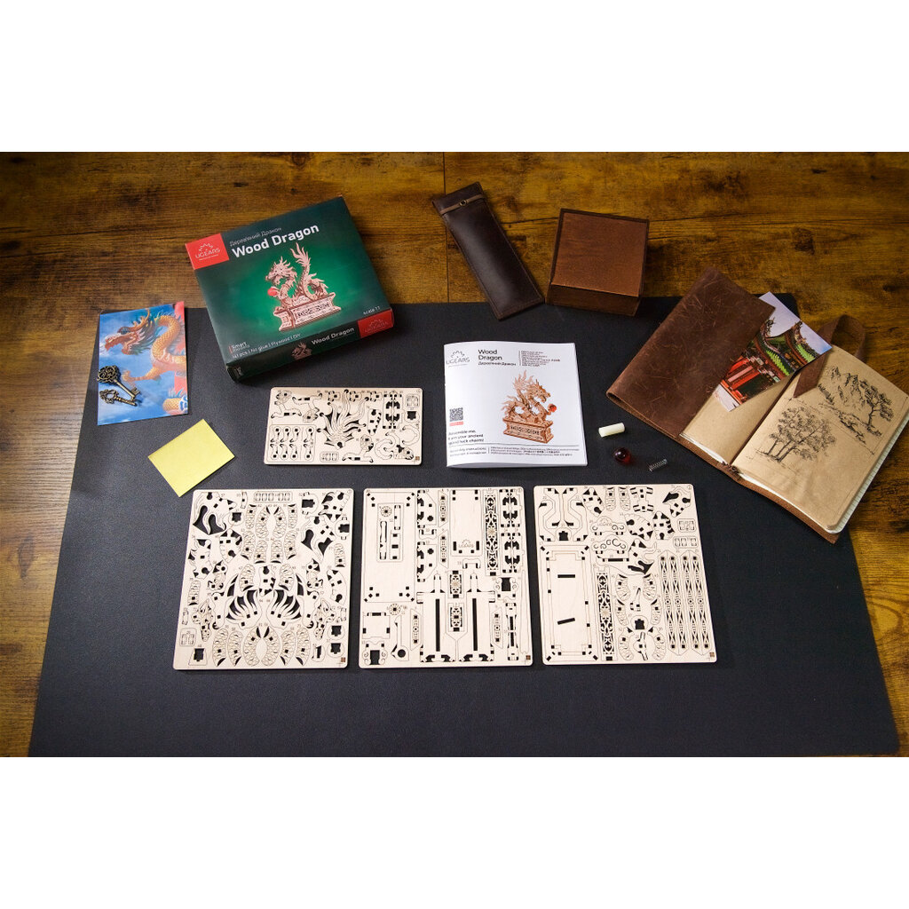 UKIDZ LLC DBA UGEARS US Mini Wooden Dragon UGears