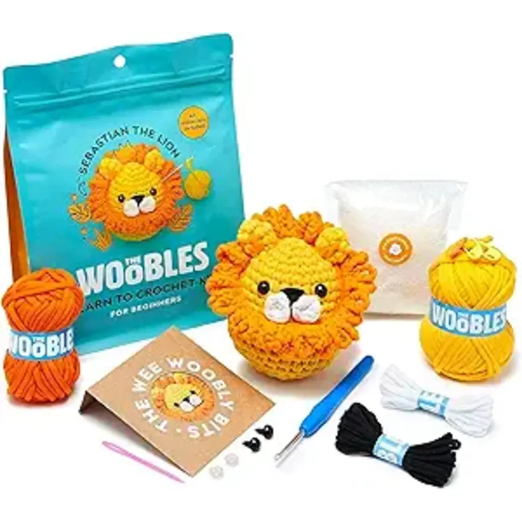 The Woobles Sebastian the Lion Beginner Crochet Kit