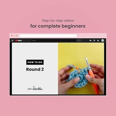 The Woobles Fred the Dinosaur Beginner Crochet Kit