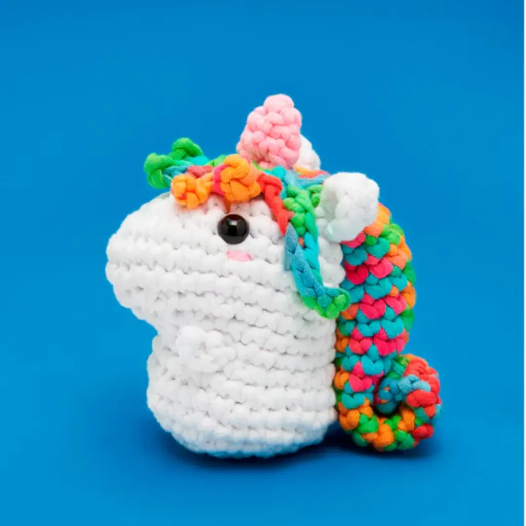 The Woobles Rainbow Unicorn Beginner Crochet Kit