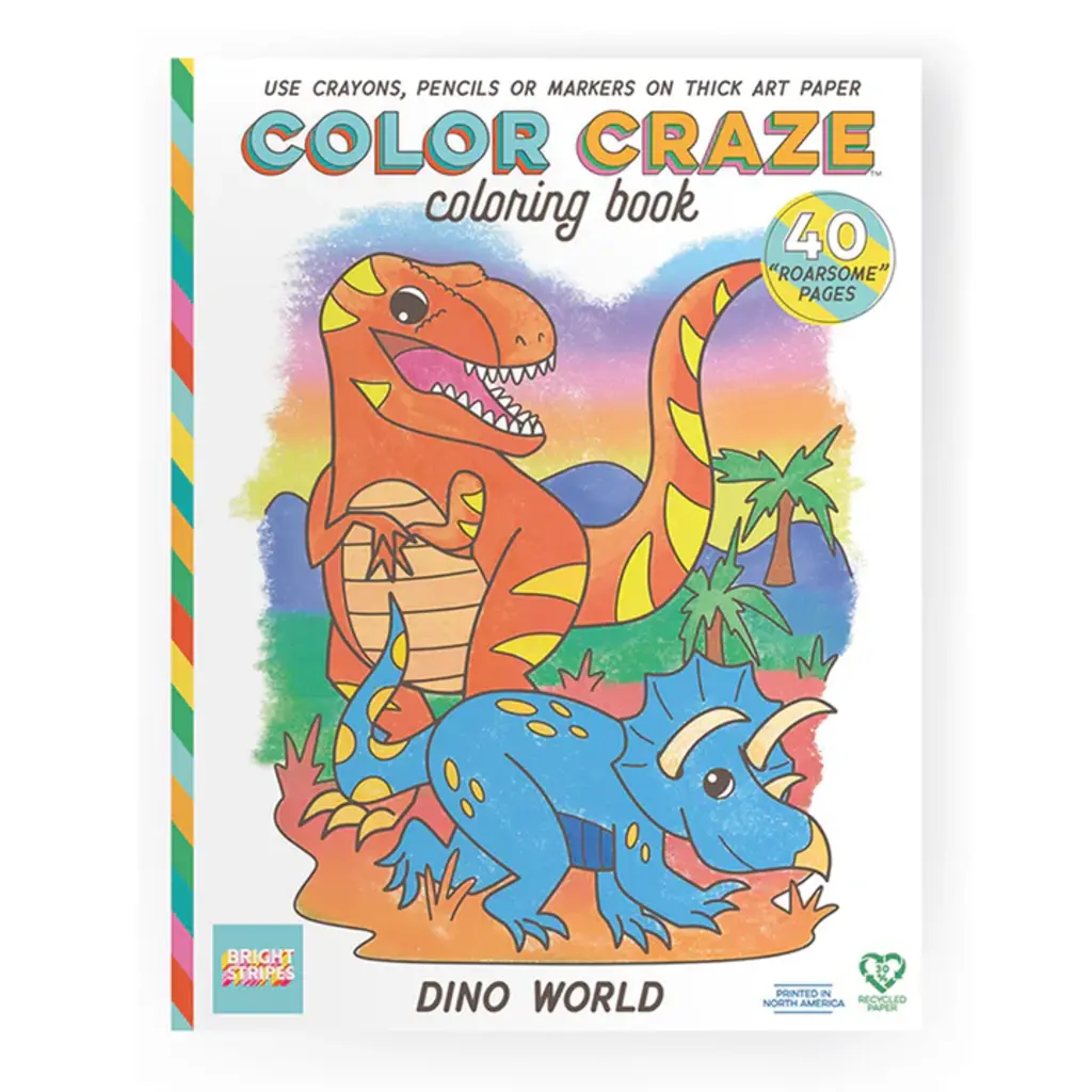 BRIGHT STRIPES Color Craze - Dino
