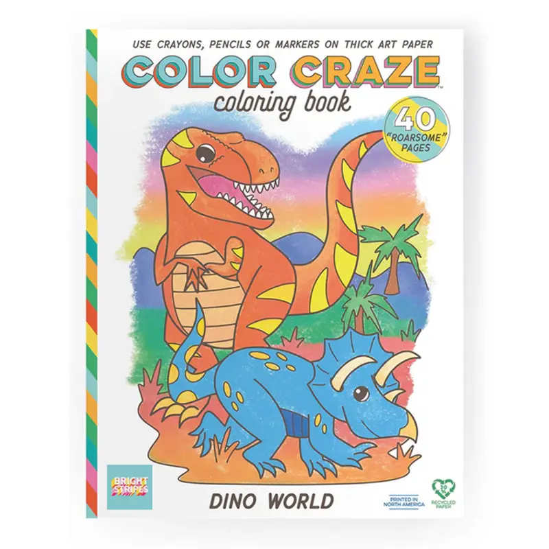 BRIGHT STRIPES Color Craze - Dino