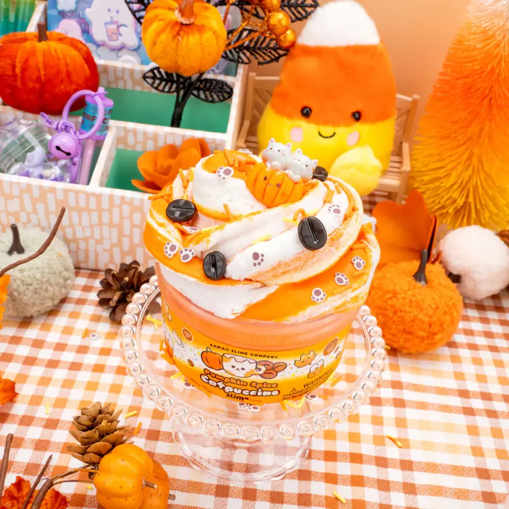 KAWAII SLIME COMPANY Pumpkin Spice Catpuccino Butter Slime