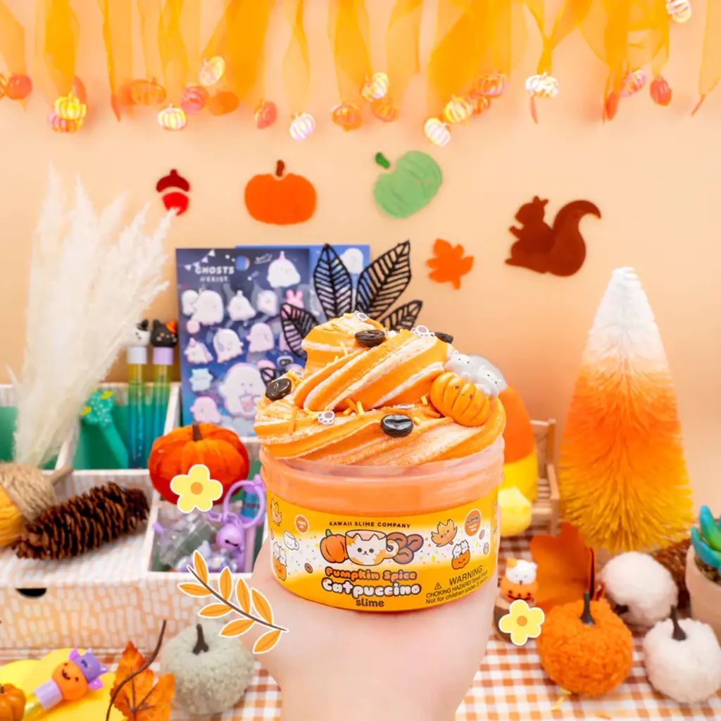 KAWAII SLIME COMPANY Pumpkin Spice Catpuccino Butter Slime