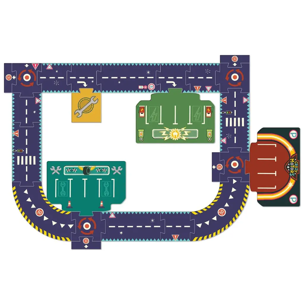 DJECO Circuit de Ville - giant puzzle