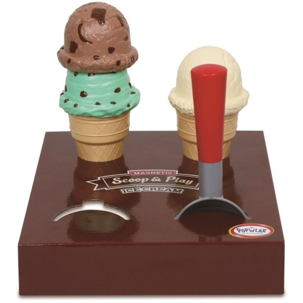 POPULAR PLAYTHINGS Magnetic Scoop & Play Ice Cream Set