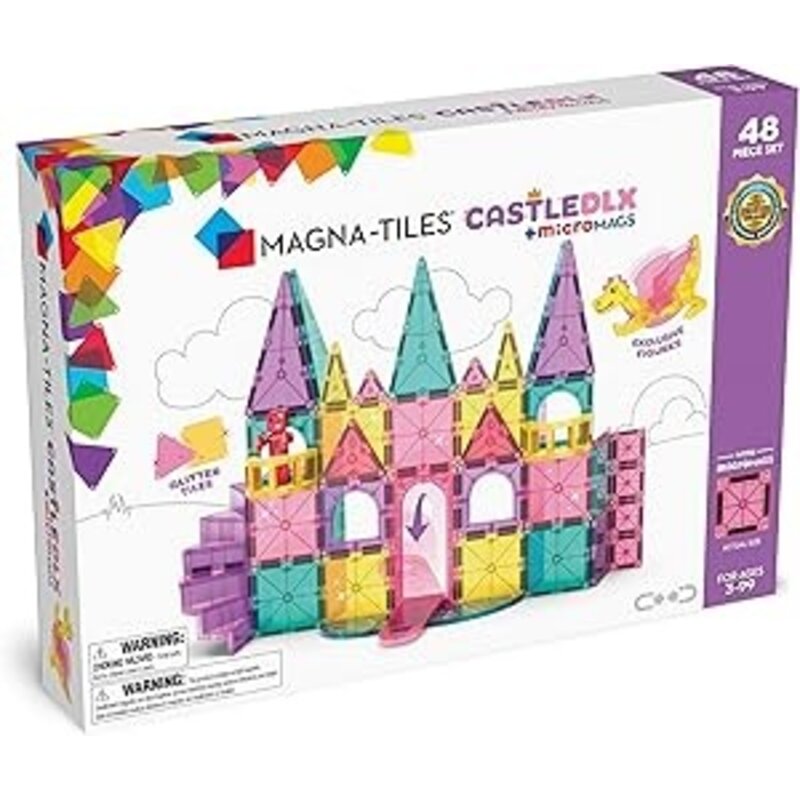 VALTECH Magna-Tiles Castle DLX + MicroMAGS 48pc.