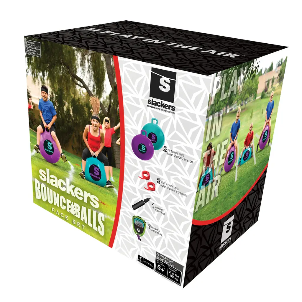 BOLDER PLAY Slackers Bounce Balls Race Set