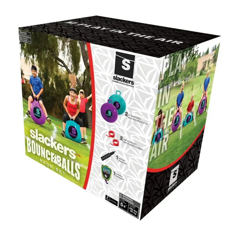 BOLDER PLAY Slackers Bounce Balls Race Set