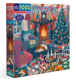 EEBOO 1000 pc English Cottage Christmas