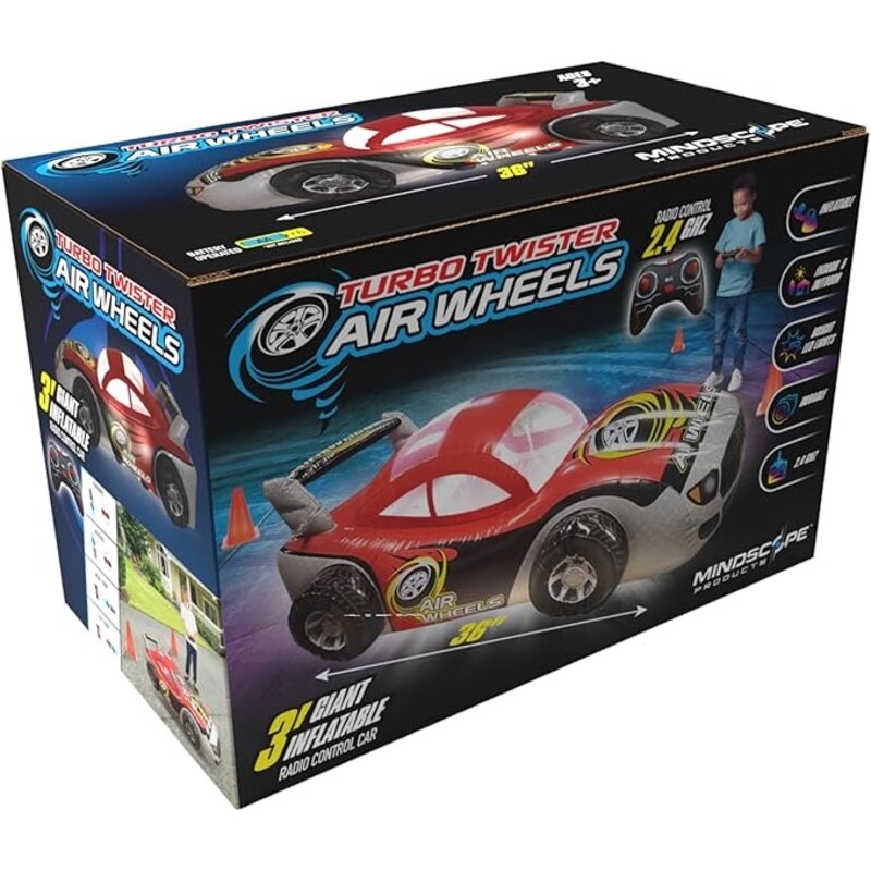 MINDSCOPE Turbo Twister Air Wheels Inflatable RC Car - Red