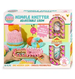 BRIGHT STRIPES Nimble Knitter Adjustable Loom