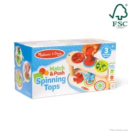 MELISSA & DOUG Match & Push Spinning Tops