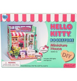 HANDS CRAFT Hello Kitty's Bookstore - DIY Miniature Bookstore Kit