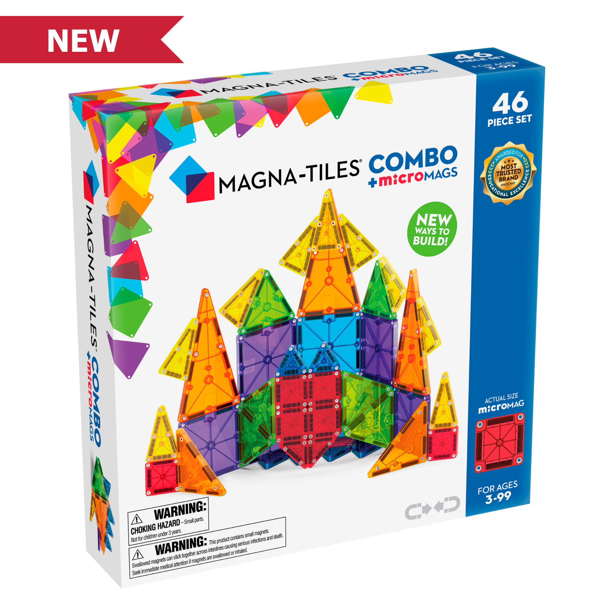 Magna-Tiles +microMAGS Combo 46-Piece Set
